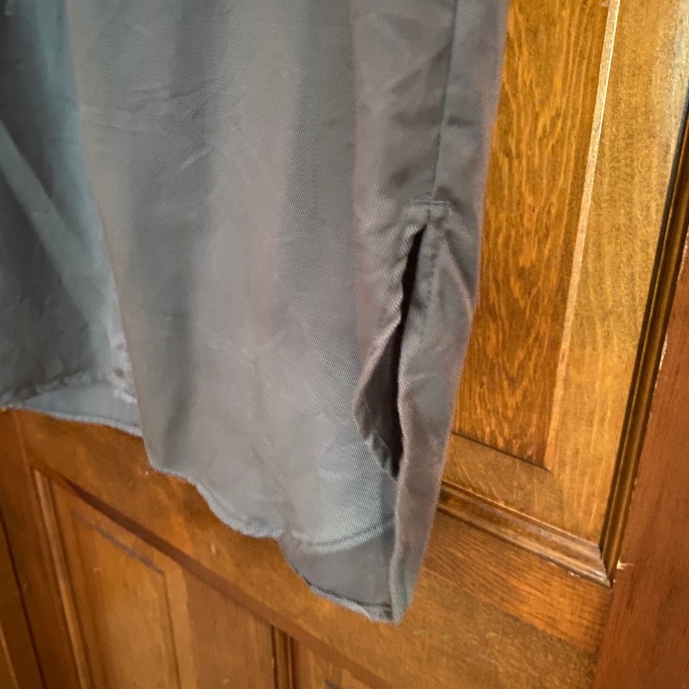 French Connection Green Gray Button Front Shirt D… - image 6